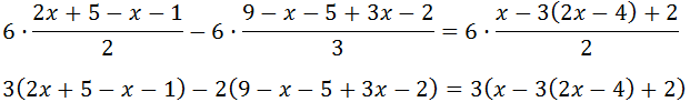 Resolved Linear Equations with fractions, parenthesis, etc.: Secondary